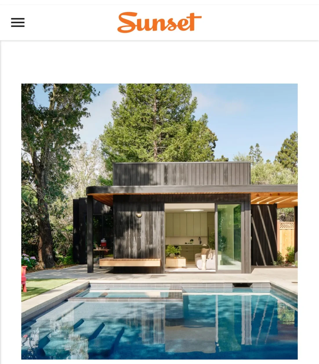 The Sunset Magazine feature on GR Innovative Builders' 720-square-foot Lafayette ADU